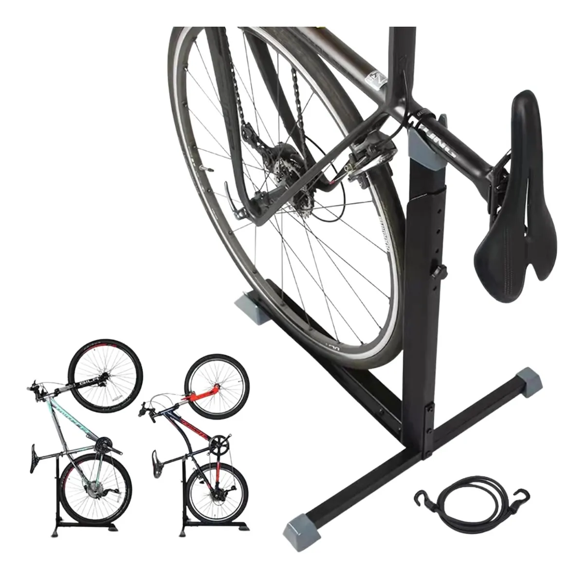 Soporte Bicicleta Piso Base Fija Rack Estacionamiento Lujo