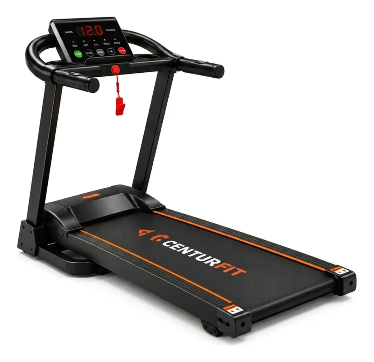 Caminadora Eléctrica Plegable Centurfit 10km/h 12 Programas Color Negro