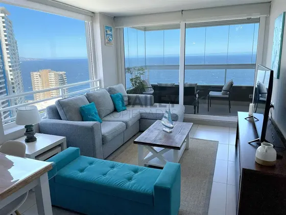 Venta Departamento 3 Dormitorios Concón Vista Mar Asegurada