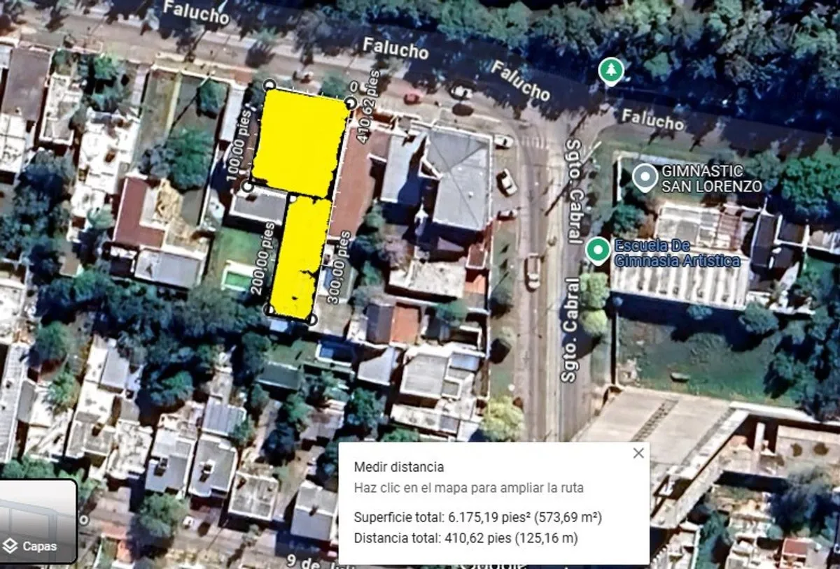 Lote Constructora 573 M2. Centro Rio- San Lorenzo