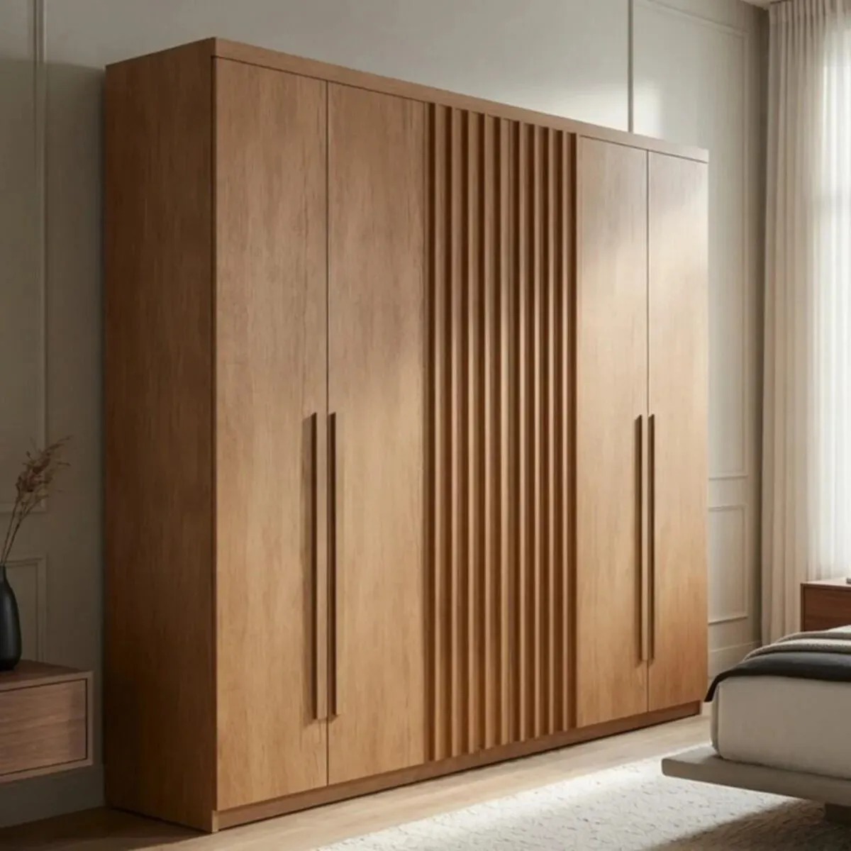 Guarda-roupa Casal 100% Mdf Com 6 Portas Multimóveis Cr35524 Marrom