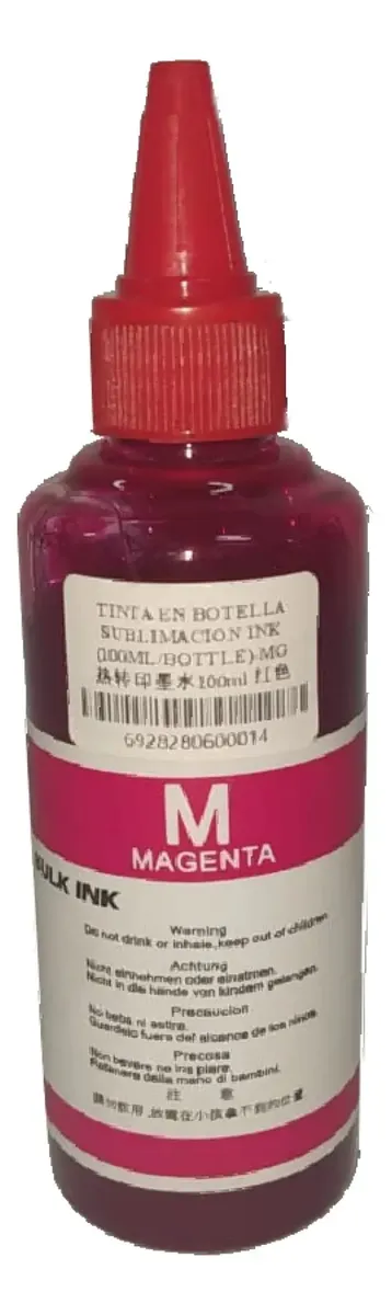 Pote De Tinta 100ml Magenta Para Impresora Hp Epson Canon