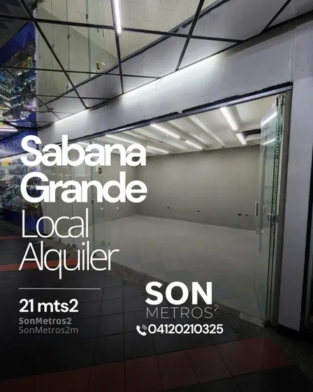 Local Alquiler Cc Sabana Grande 21 Mts2. Sonmetros2