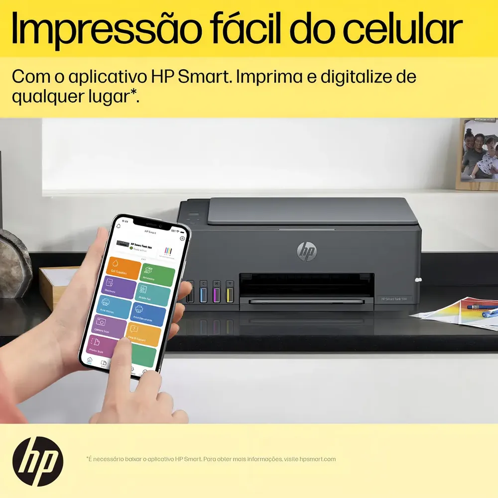 Impressora Multifuncional Hp Smart Tank 584 - Preta Preto 127/220v