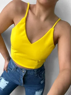 Tops amarillos sale