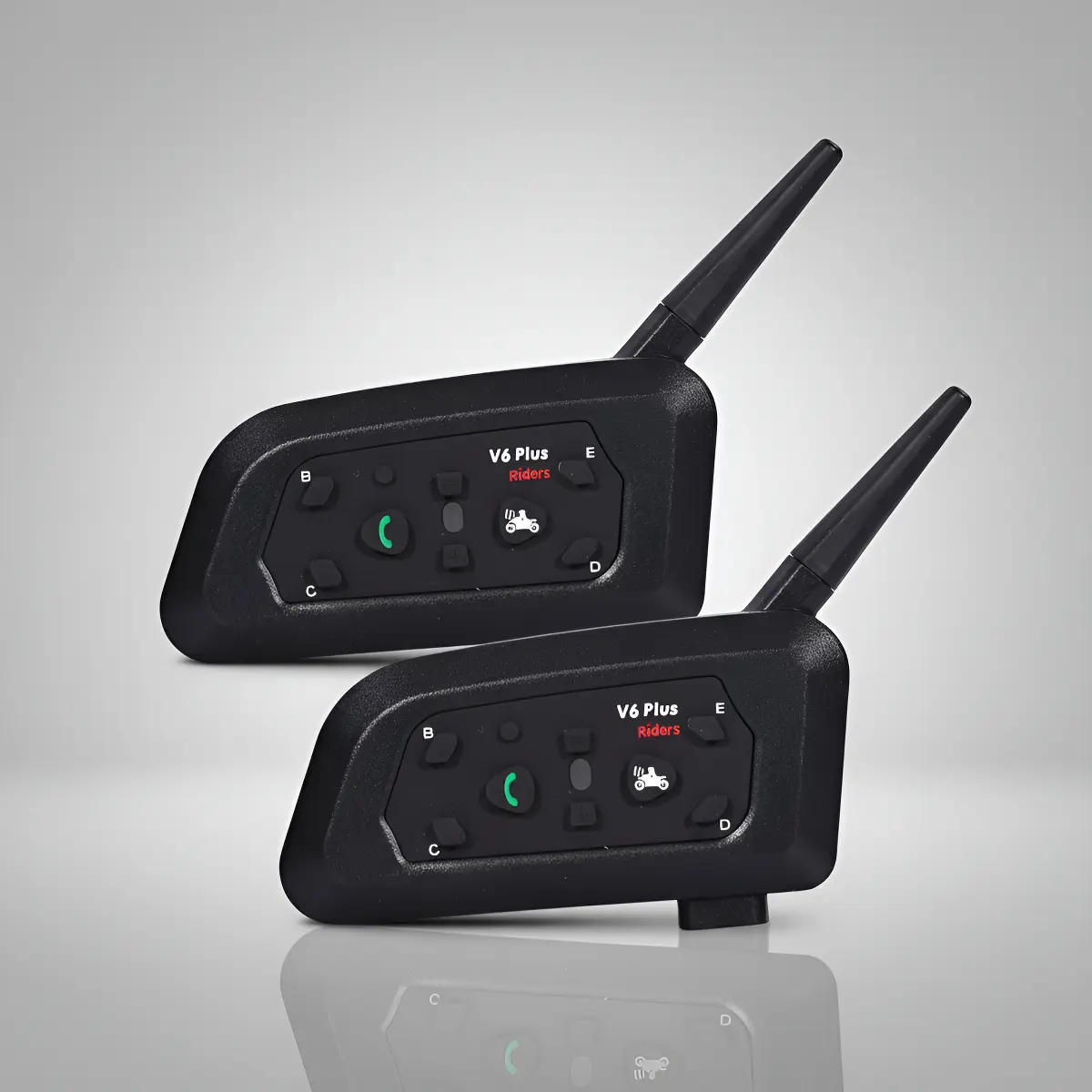 Comunicador Capacete V6 Plus 2 Unidades / Par Bluetooth 5.0