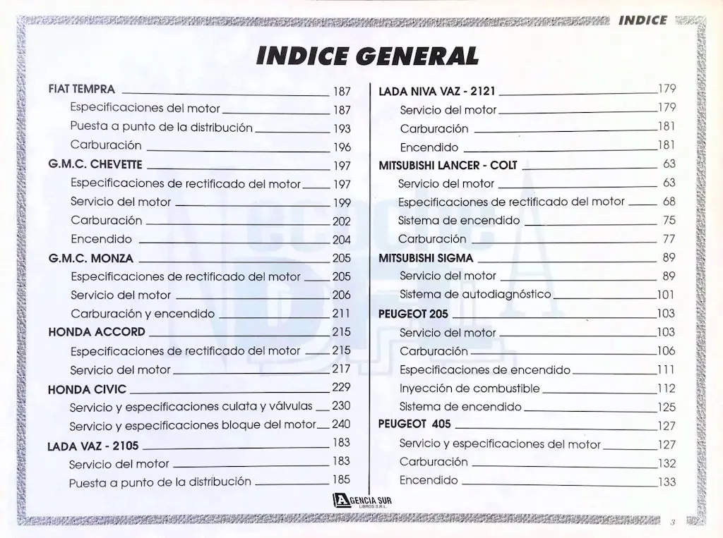 Manual Técnico de Automóviles IMPORTADOS