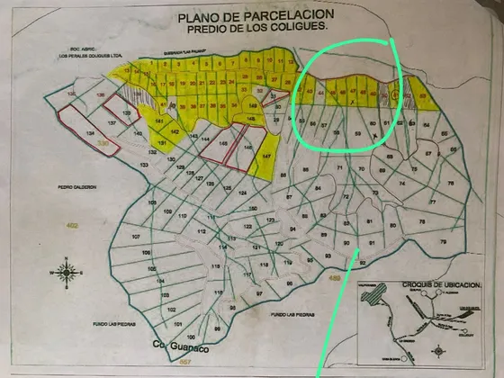 Terreno Parcela Nº 47  Venta 7500mt2 En Los Coligües Quilpué
