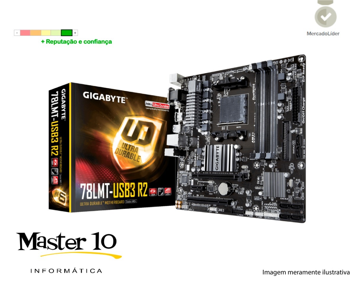 Kit Placa Mãe Gigabyte + Processador Amd Fx-8300 Octa-core ...