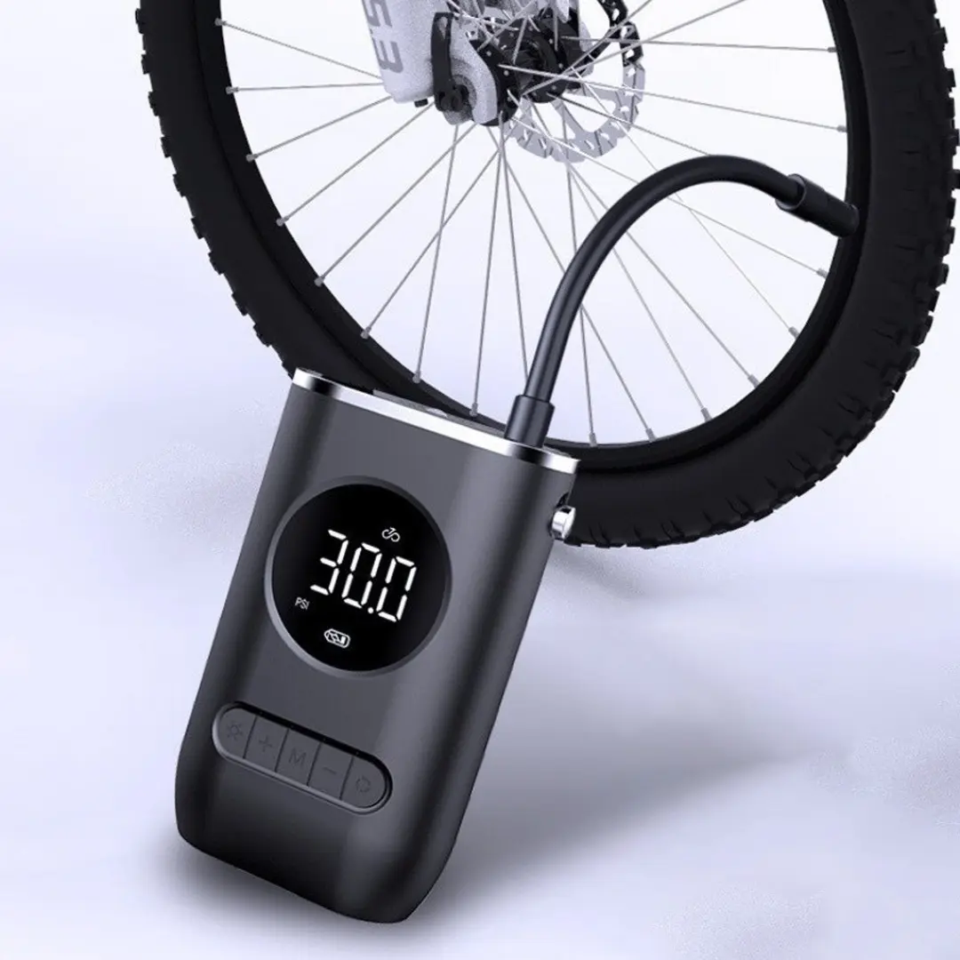 Calibrador Compressor Pneu Digital Carro Bike Moto Sem Fio