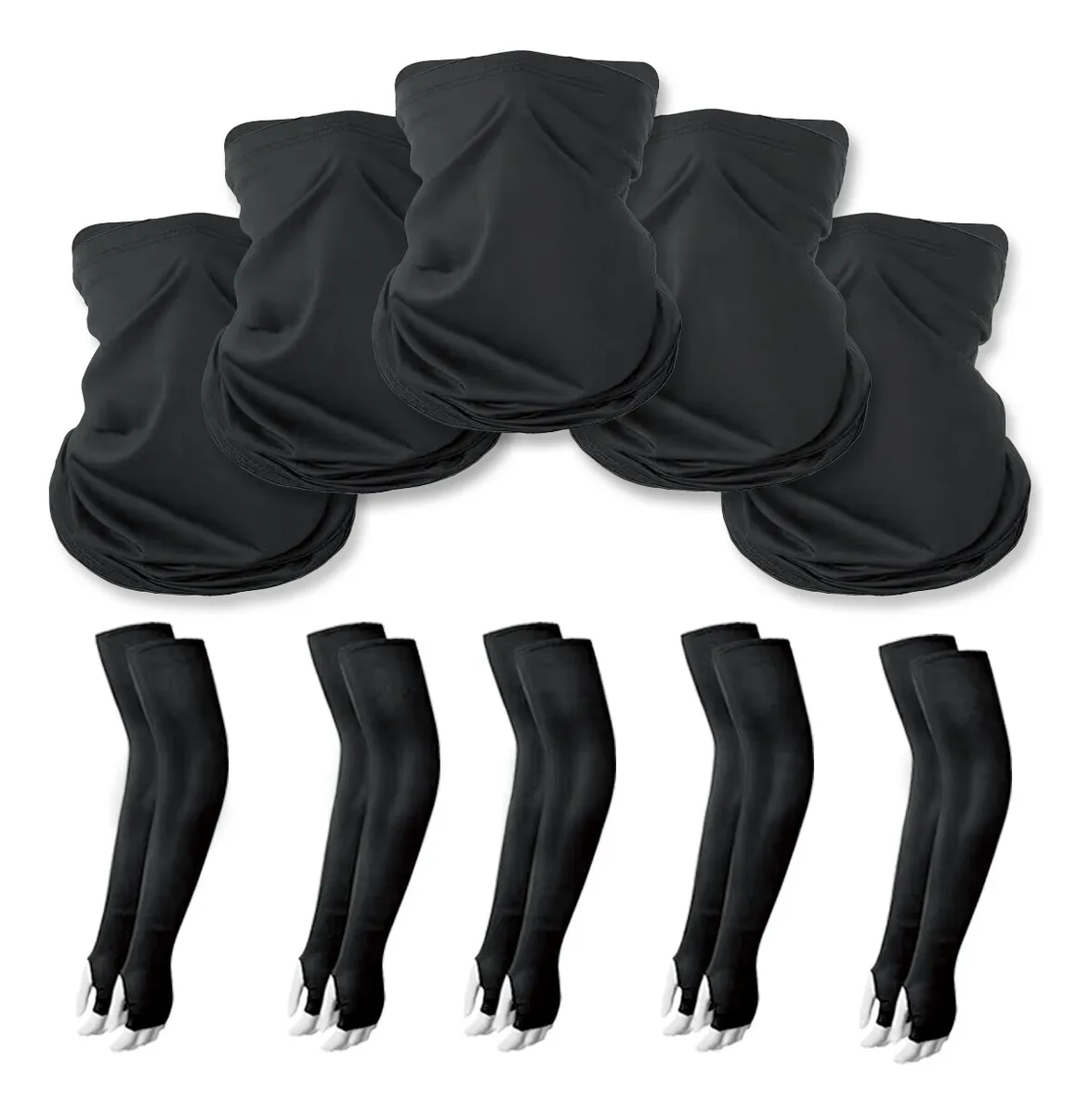 Bandana Y Mangas Deportivas Para Brazo Moto Sol Uv, 5 Pares