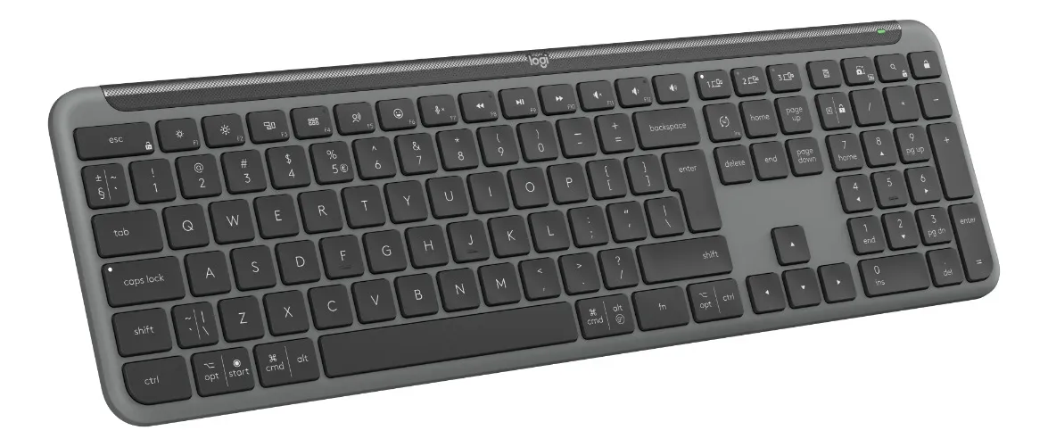 Teclado Sem Fio Logitech Signature Slim K950 Grafite