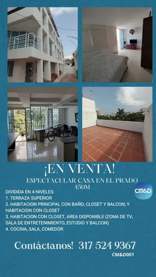 Hermosa Casa En Barrio El Prado