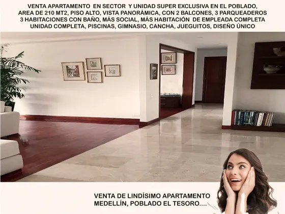 Venta Apartamento Antioquia Medellin Poblado Tesoro Calera Luxury Lujo