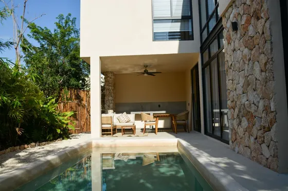  Casa Amueblada De 4 Recámaras En Renta  Aldea Savia, Tulum