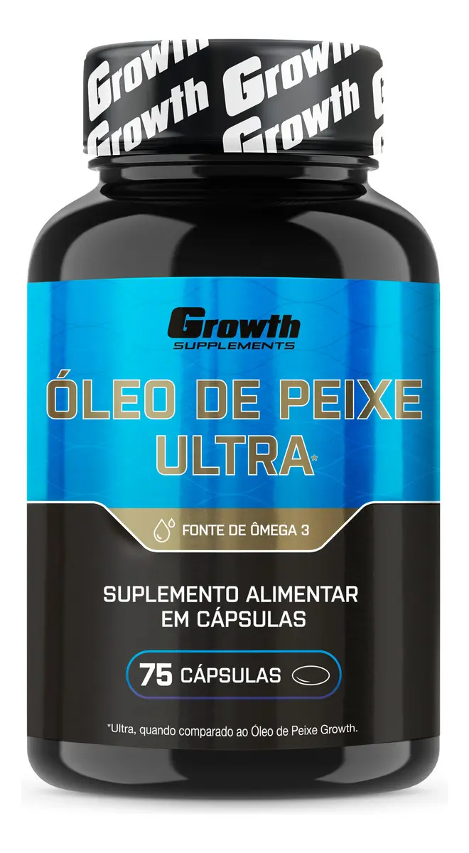 Omega 3 Óleo De Peixe Ultra 75 Softgel (caps) Growth Supplements