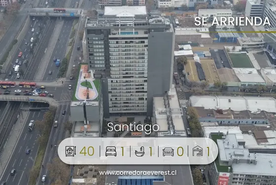 Se Arrienda Departamento Nuevo 1d 1b Con Bodega, Metro Santa