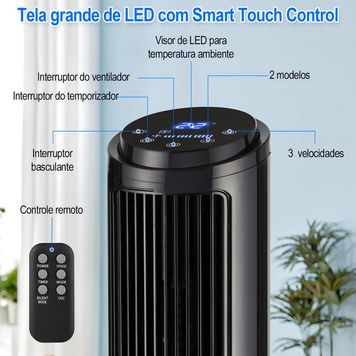 Ventilador de Torre Antuvi em funcionamento