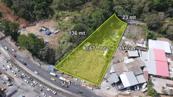 Se Alquila O Vende Terreno De 3,671m2 Frente A La Cabima