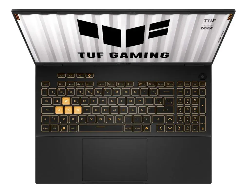 Notebook Asus Tuf Gaming F16 Fx608jmr Nvidia Rtx 5060 Core I7 16gb Ram 512gb Ssd Windows 11 Home Tela De 16  Fhd 165hz Gray - Rv150w Jaeger Gray