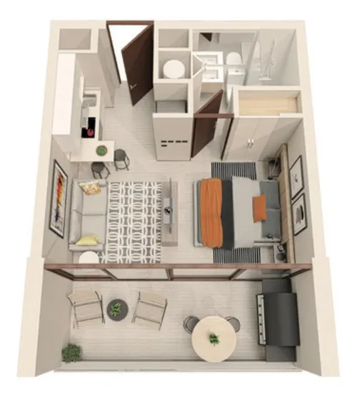 Arriendo Estudio En Sector Universitario
