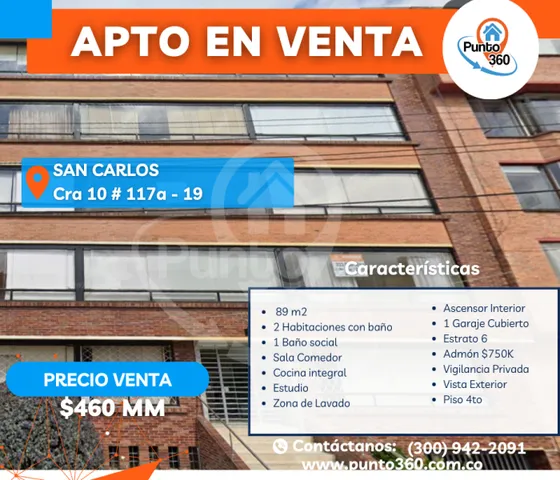 Venta De Apto Barrio Santa Barbara Central - Bogotá