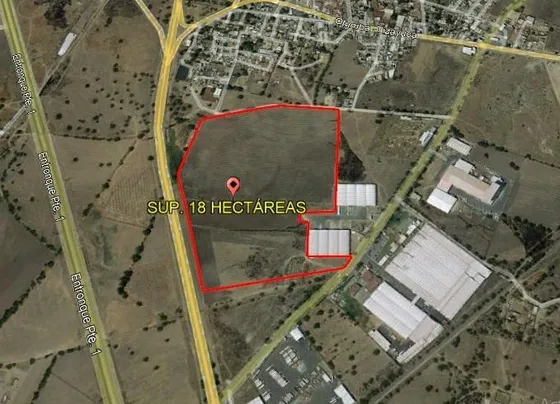 Terreno Industrial Tizayuca Hidalgo Sup. 18 Hectáreas.