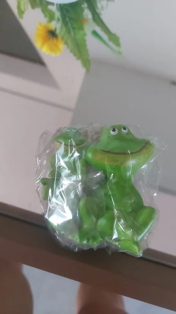 Miniatura Trio Familia Sapo Lele Enfeite Decoracao Ceramica - Imagem 3