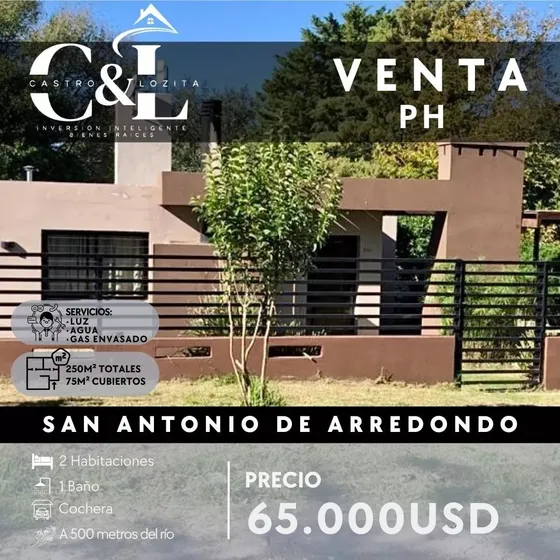 Ph De 2 Dormitorios En San Antonio De Arredondo, Punilla