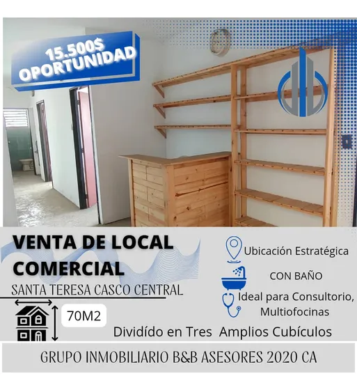 Local Ideal Para Consultorio U Oficinas Casco Central De Santa Teresa Del Tuy 