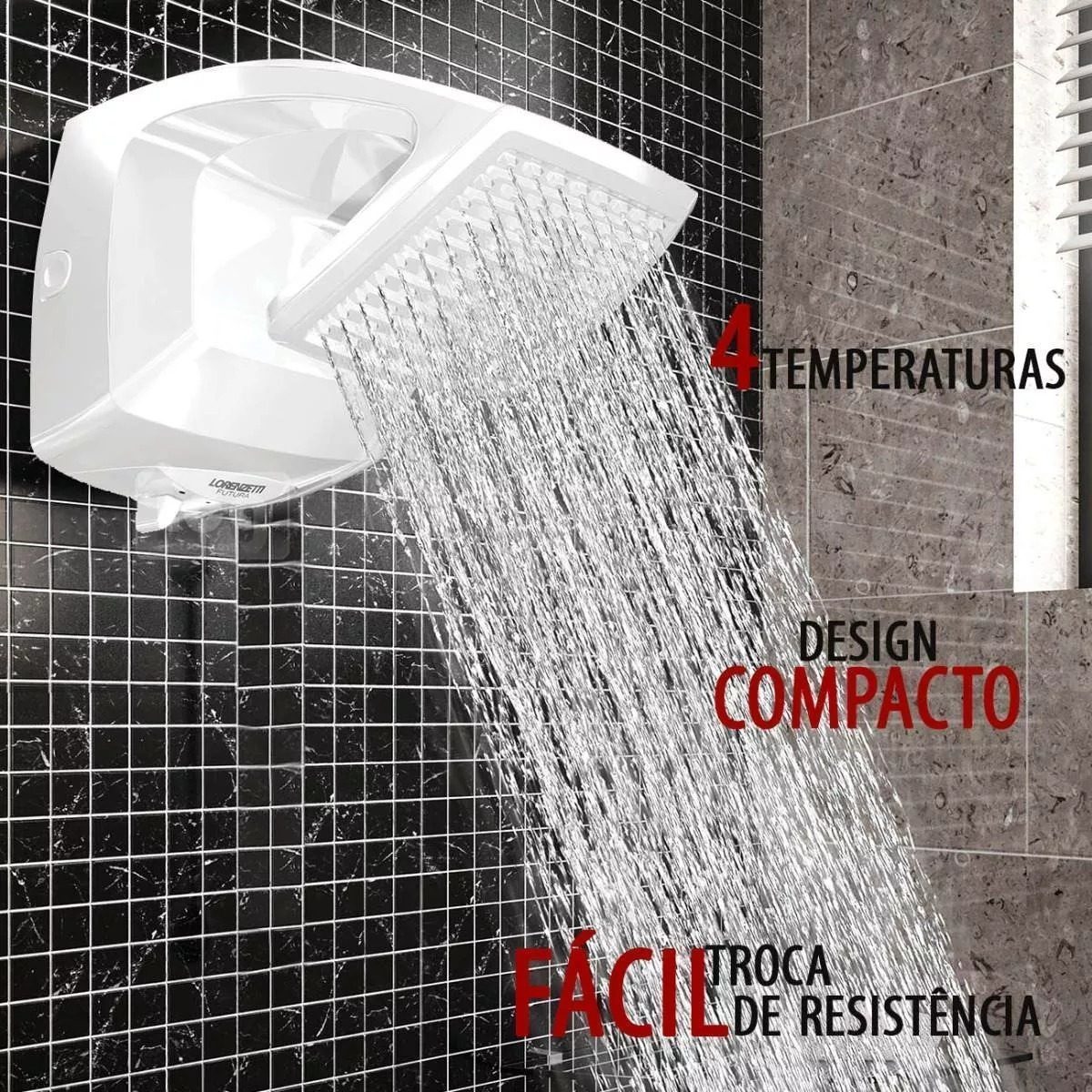 Ducha Futura Lorenzetti é Boa Ducha Futura Lorenzetti Multi Temperatura 220v 7500w | Frete grátis