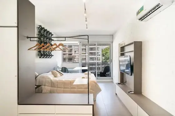 Venta  Monoambiente Amoblado Apto Crédito En Villa Crespo