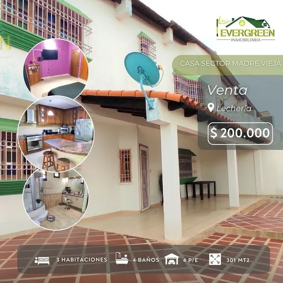 Casa Venta Lecheria Sector Madre Vieja - Sujeys Ortiz Evergreen.