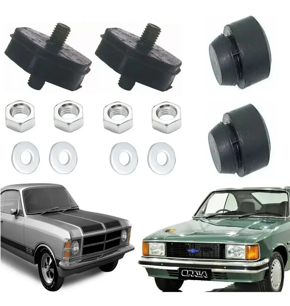 Kit Coxim Inferior E Lateral Radiador Opala - Caravan - C10