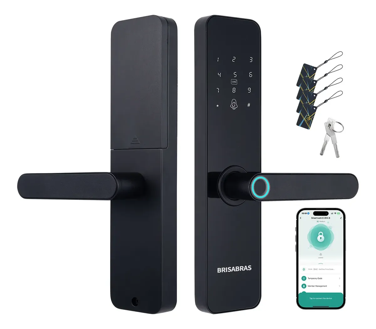 Fechadura Digital Biométrica Bluetooth Tuya Smart Vida