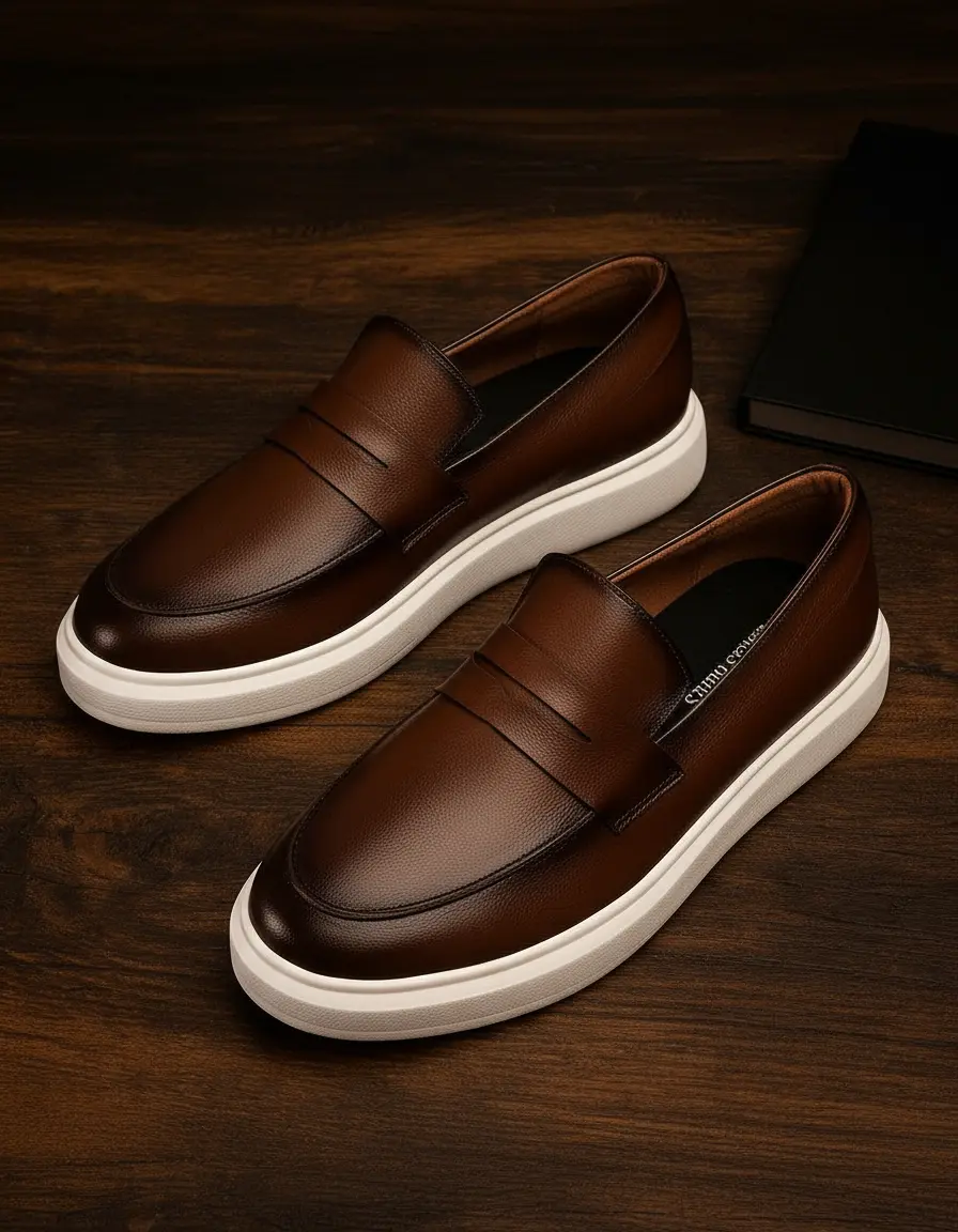 Sapato Masculino Mocassim Loafer Couro Casual Comfort Luxo