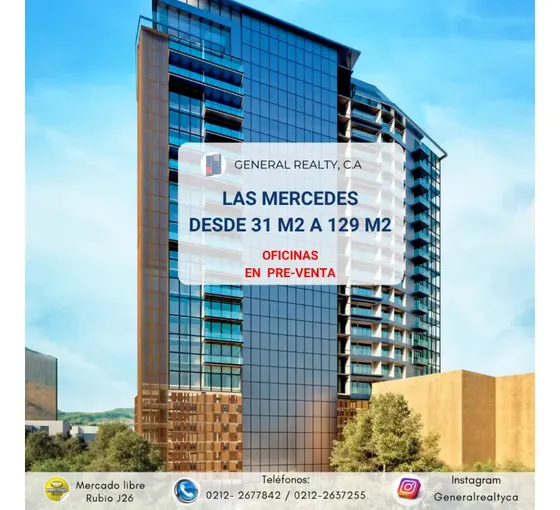 Oficinas Pre Venta 2026 Las Mercedes 31 M2 Hasta 129 M2