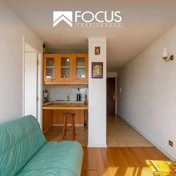 Departamento En Venta De 1 Dorm. En Santiago