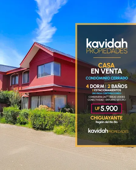 Casa En Venta 4d 2b 2e En Condominio, Chiguayante