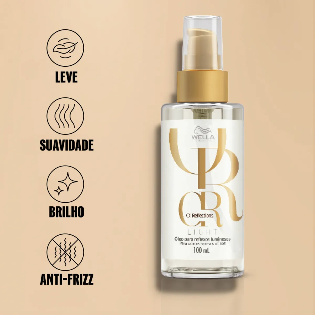 Wella Professionals Oil Reflections Light – Óleo 100ml Blz Wella Professionals Oil Reflections Light – Óleo 100ml Blz