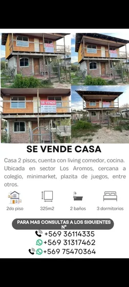 Casa De 3 Dormitorios Y 2 Baños