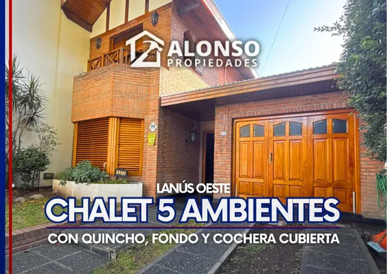Chalet 5 Ambientes Con Fondo Y Cochera En Venta En Lanús