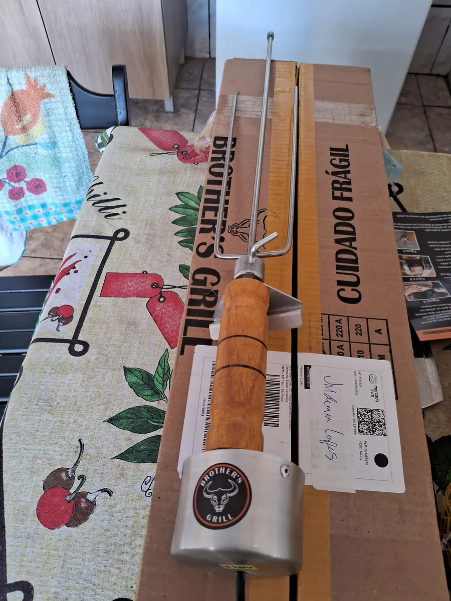 Espeto Elétrico Giratório Churrasco Fácil Brothers Grill