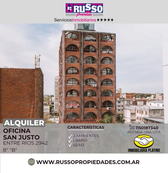 Alquiler Oficina San Justo 2 Ambientes