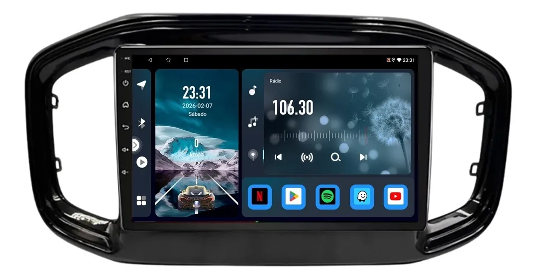 Multimídia ADAK Android 13 para Fiat Strada Freedom 2025