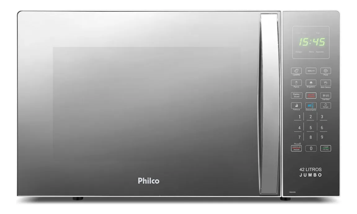 Micro-ondas 42L Philco Jumbo Tira Odor 1560W 127V PMO42EB