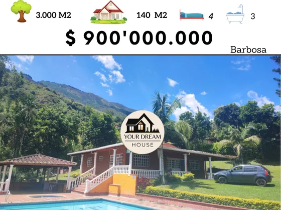 Finca En Barbosa Cerca A La Autopista. Por Polígono Es Industrial. Ideal Para Negocio O Renta 