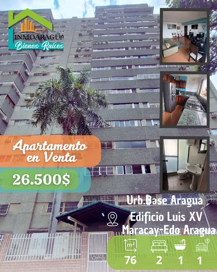 Excelente Oportunidad Apartamento Venta/resd Luis Xv Base Aragua/pg1112