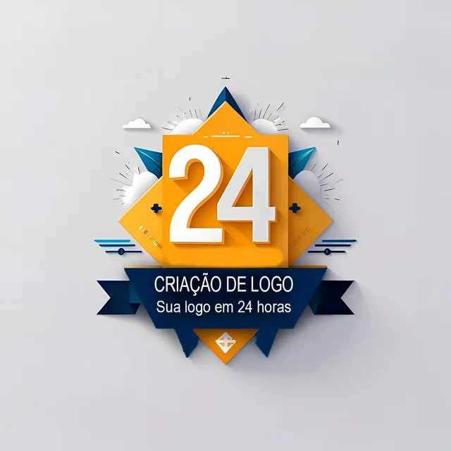 24h Logomarca Logotipo - Sua Arte Aqui