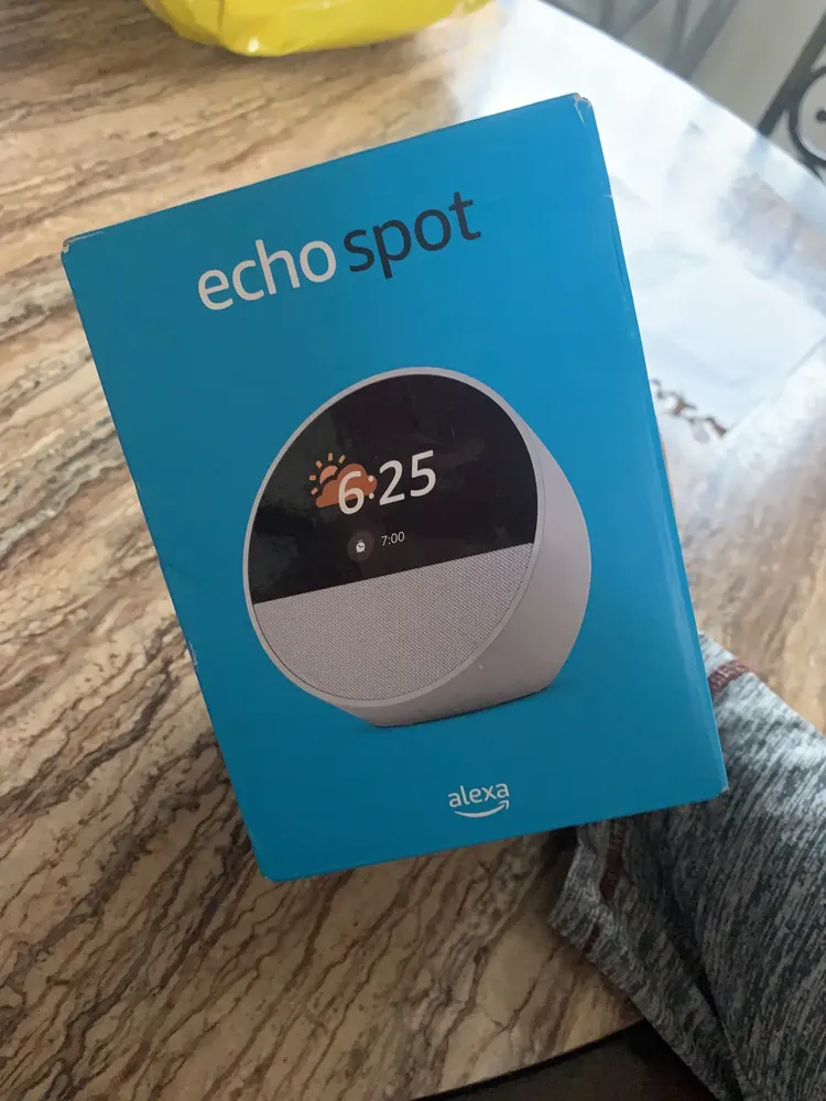 Echo Spot Alexa Amazon Portugues Br Branca Cor Branco | Frete grátis